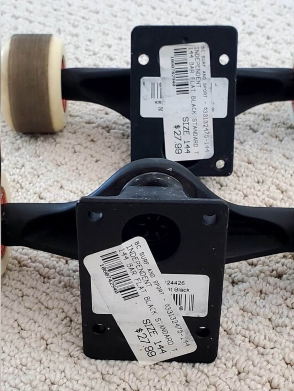 2 Independent Stage 11 Bars Sz 144 Flat Black, All-Purpose Skate Truck